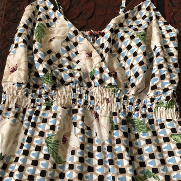 Blue & floral print dress - Picture 4 of 8